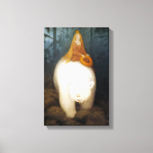 White Bear King Valemon Canvas Print