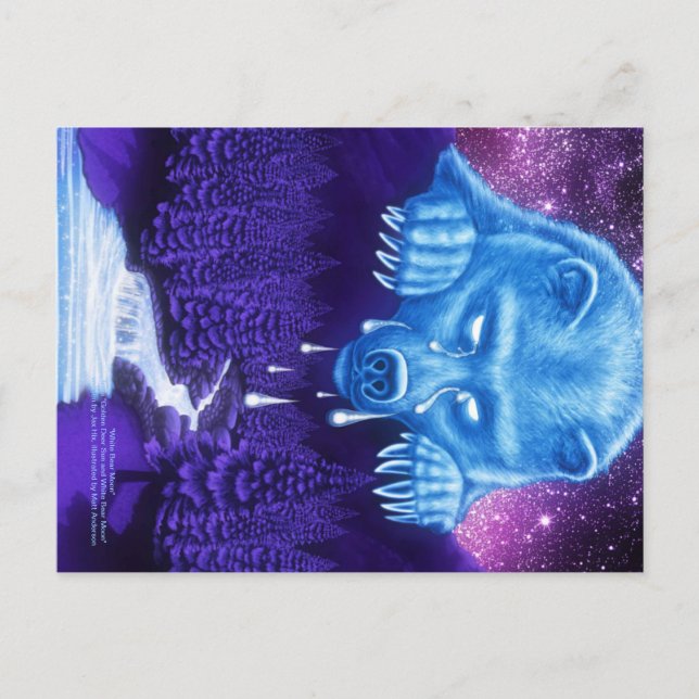 White Bear Moon Postcard (Front)