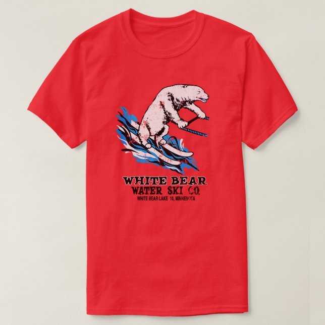 White Bear waterskis T-Shirt (Design Front)