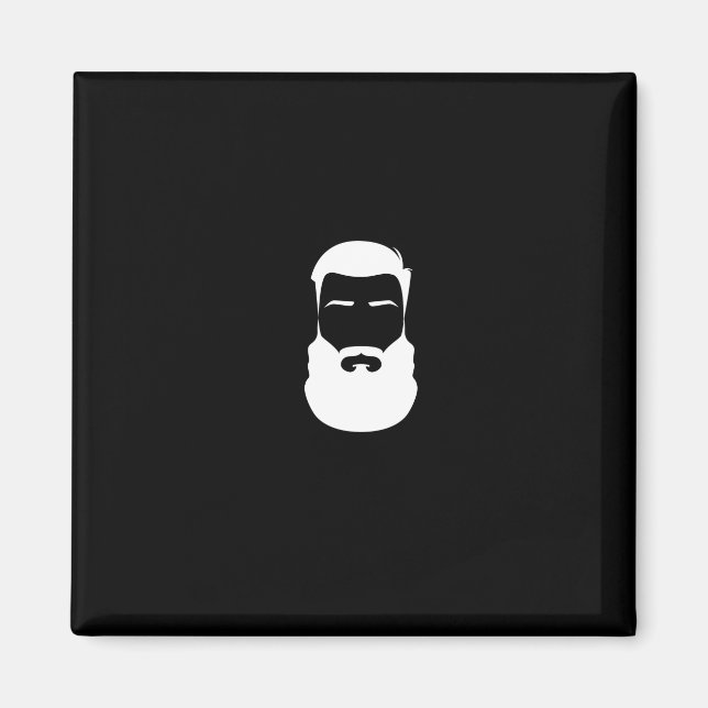 White Beard Magnet (Front)