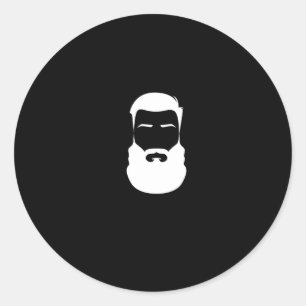 White Beard Sticker