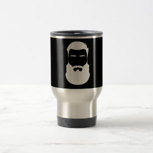 White Beard Travel/Commuter Mug