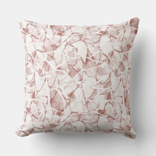 white beige abstract fashionable modern pattern    cushion (Front)