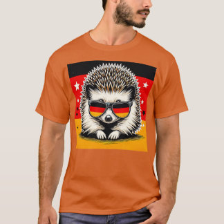 White Bellied Hedgehog With Sunglasses Animal Love T-Shirt