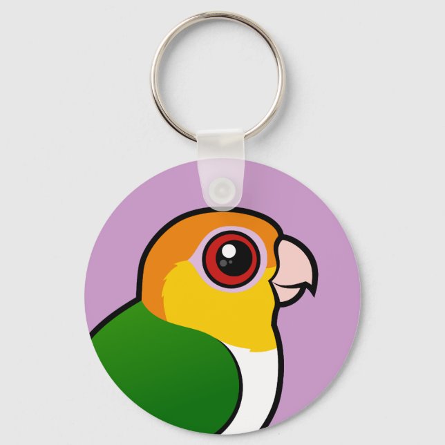 White-bellied Parrot Key Ring (Front)