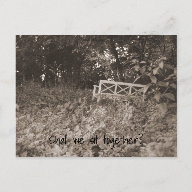 White Bench Postcard (Front)