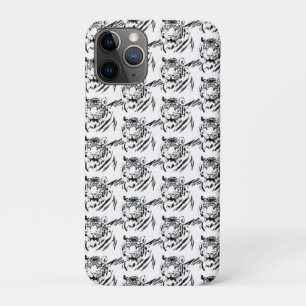 White Bengal Tiger Animal Lover Wild Feline Face iPhone 11 Pro Case