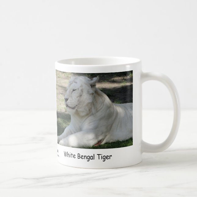 White Bengal Tiger Coffee Mug (Right)