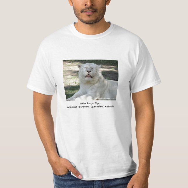 White Bengal Tiger T-Shirt (Front)