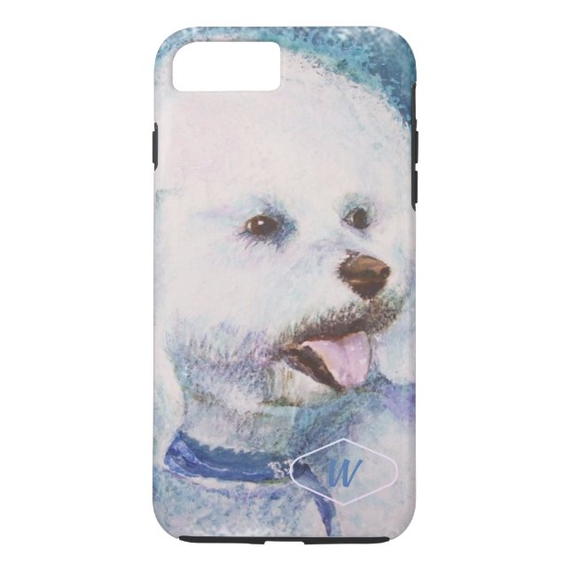 WHITE BICHON  FRISE Case-Mate iPhone CASE (Back)