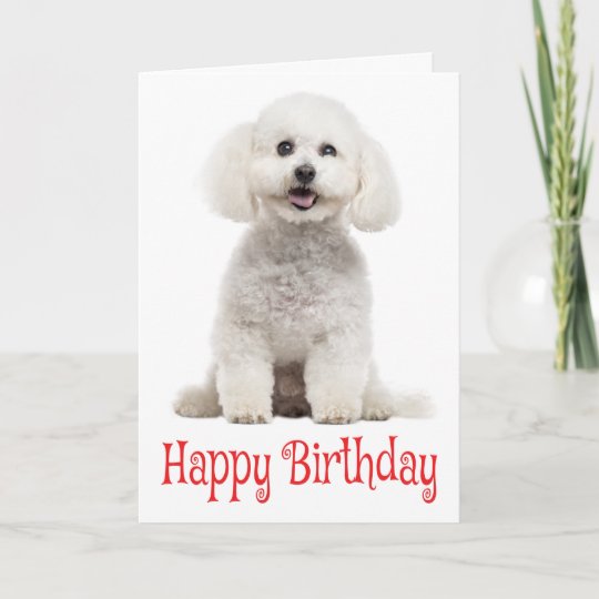 Bichon Frise working on a Computer art tile coaster gift