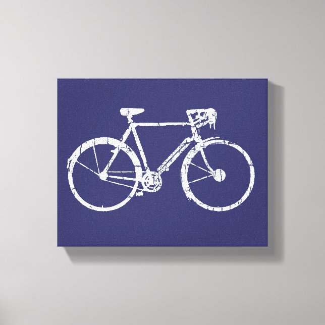 White Bike blue decor wall idea (Front)