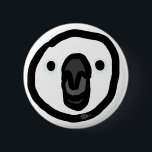 White birb "Kohaku" 6 Cm Round Badge<br><div class="desc">White birb "Kohaku" button
It is a popular bird on the Internet.</div>