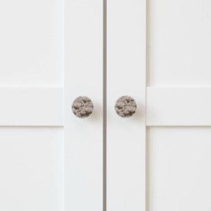 White Birch Bark Ceramic Knob