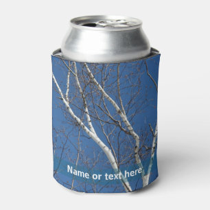 White Birch Tree Branches Personalised Nature Can Cooler
