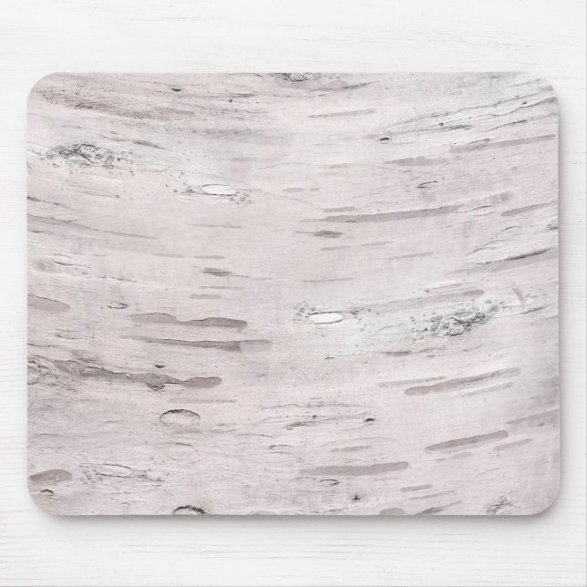White Birch Tree Wood Rustic Barn Farmhouse Chic Mouse Mat (Front)