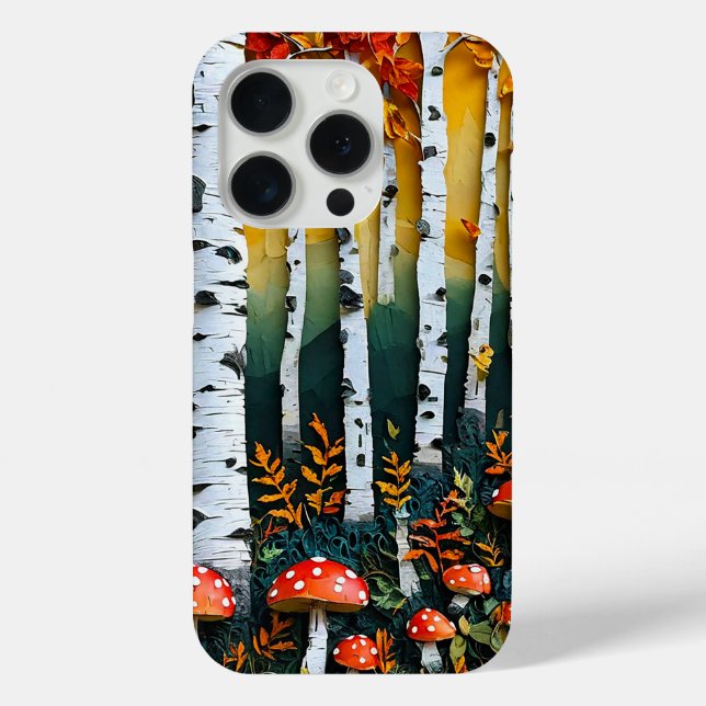White birch tree woodland Case-Mate iPhone case (Back)