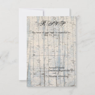 White Birch Trees  RSVP