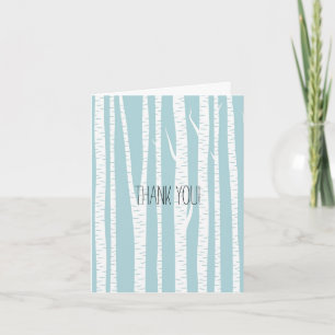 White Birch Trees Thank You Card