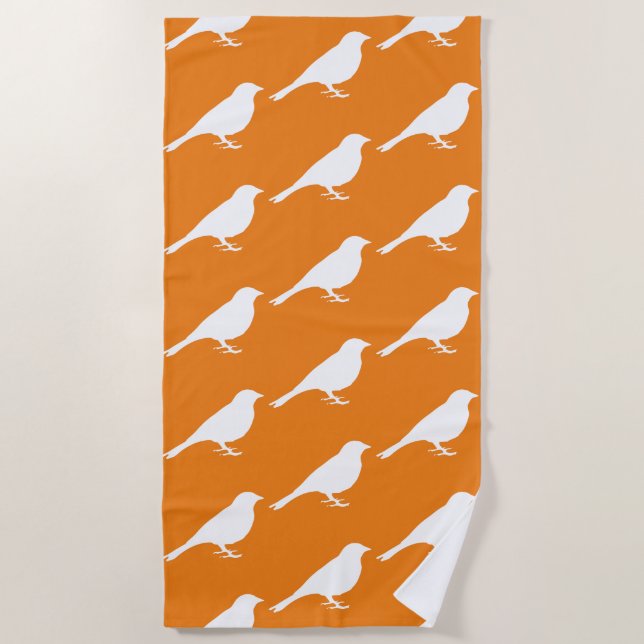 White Bird - Beach Towel (Front)