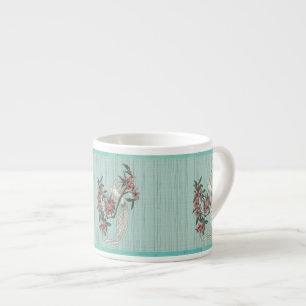 White Bird - Cherry Blossoms (6 oz Ceramic Mug) Espresso Cup