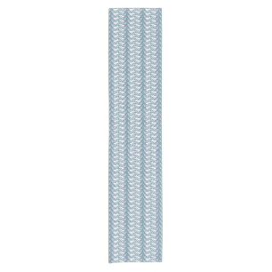White Bird Herringbone Table Runner