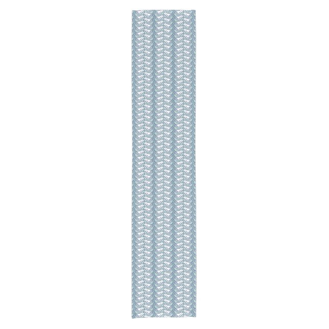 White Bird Herringbone Table Runner (Front)