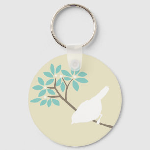 White Bird Keychain