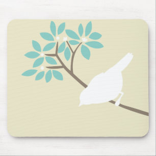 White Bird Mousepad