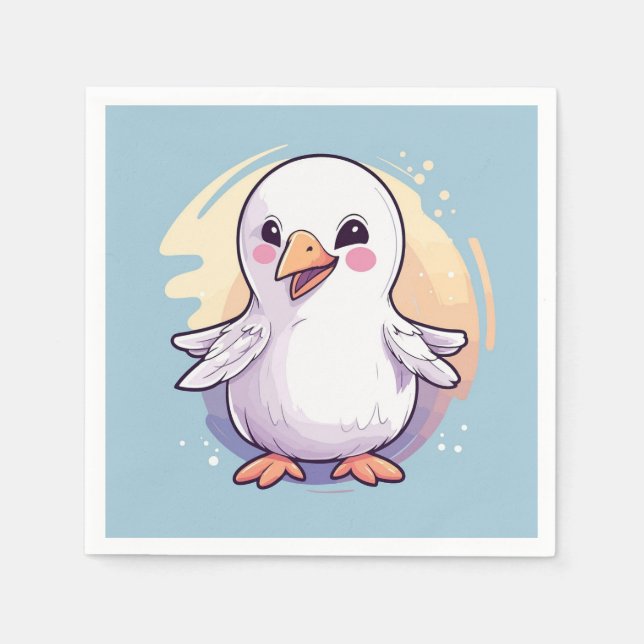 white bird napkin (Front)