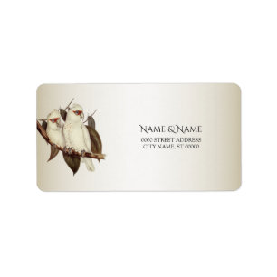 White Birds Address Label