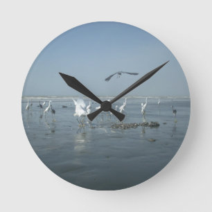 White birds featehres hakuna matata.JPG Round Clock