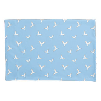 White birds. pillowcase