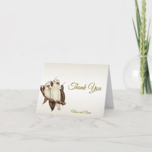 White Birds Thank You Card