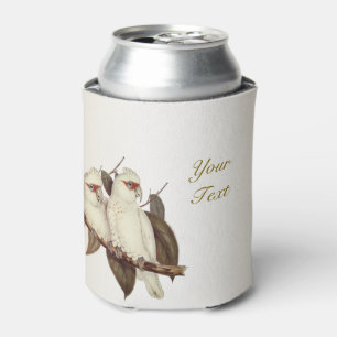 White Birds Wedding Can Cooler