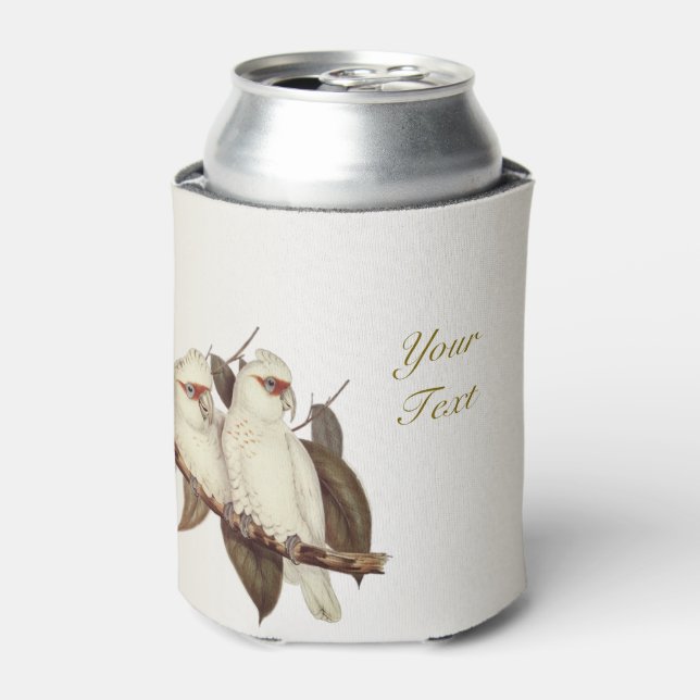 White Birds Wedding Can Cooler (Can Front)