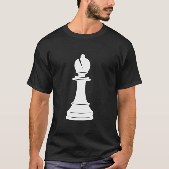 White Bishop Chess Piece Halloween Group Costume C T-Shirt (Front)