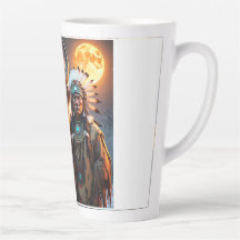 White Bison and Native American Chief