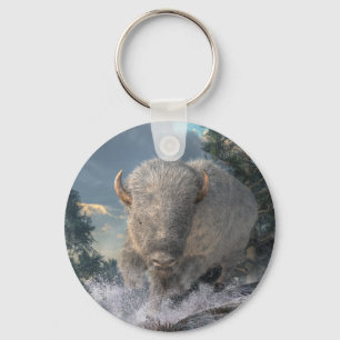 White Bison Key Ring