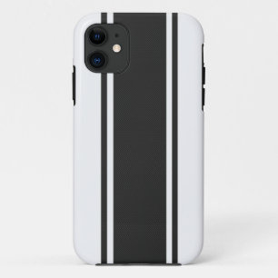 White & Black Carbon Fibre iPhone 5 Case