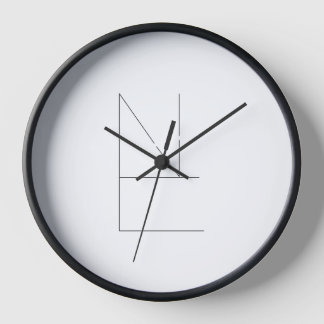 White & Black Clock (Noble Elegance)