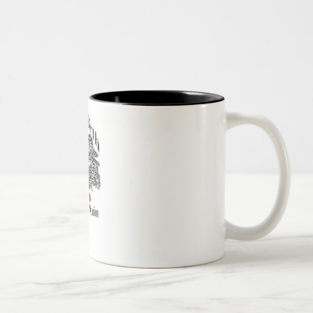 White & Black Coffee Mug (Right)