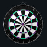 White, Black, Green and Blue Metal Cage Dartboard<br><div class="desc">White,  Black,  Green,  and Blue Metal Cage Dartboard with black by the numbers will give hours of fun to your man cave. Though this can be for anyone in the family to use. Colours of red,  brown,  blue,  gold,  and more are in an array of majestic colours.</div>