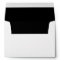 White Black Invitation Envelope
