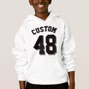 White & Black Kids   Sports Jersey