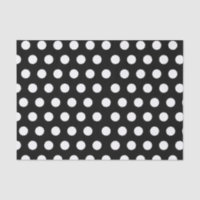 White & Black Large Medium Polka Dot Party