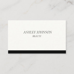 White black luxury simple Business Card