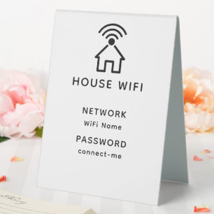 White & Black Minimalist House Wifi Password