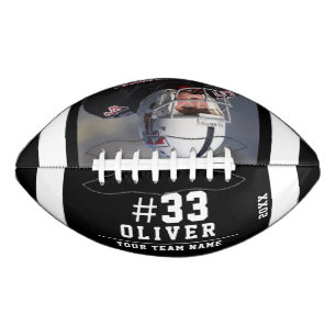 White Black Name Number Team Photo American Football