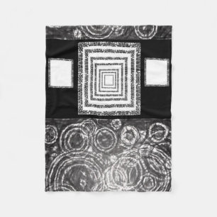 white black pasley custom fleece blanket